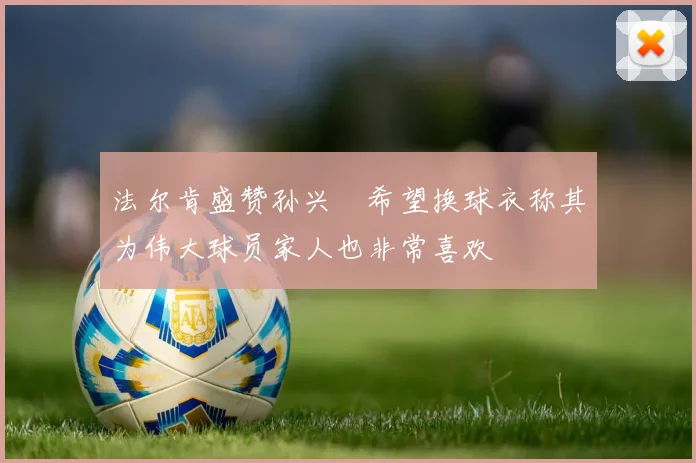 法尔肯盛赞孙兴慜希望换球衣称其为伟大球员家人也非常喜欢